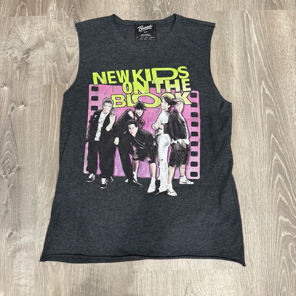 Bravado Dark Gray New Kids on the Block Tank Top